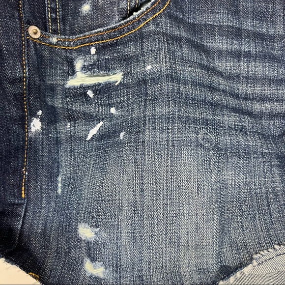 New American Eagle paint splattered distressed shorts - Picture 3 of 8